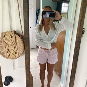 American Eagle corduroy high waisted shorts size Medium